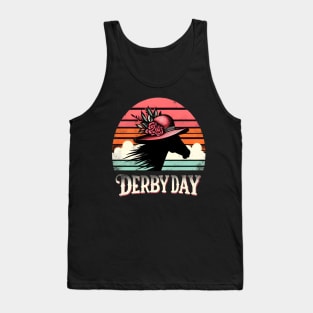 Cute Horse 150th Derby Day 2024 Horse racing Fascinator Tank Top